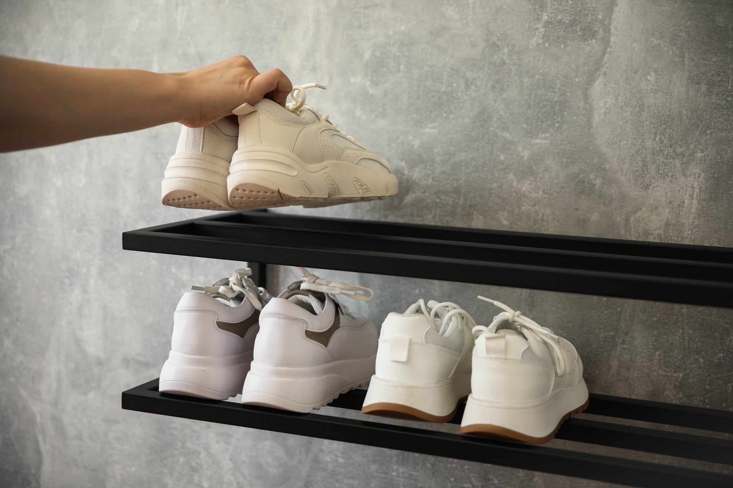 Metal shoe rack
