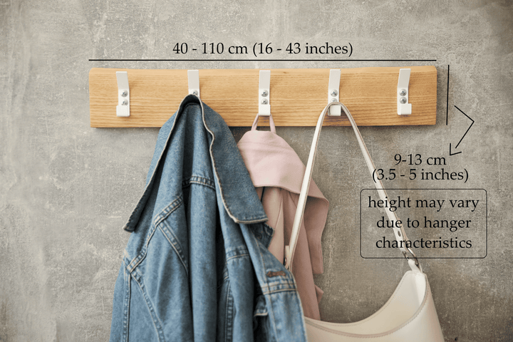 Shelf with Hooks - Farmhouse Entryway Decor