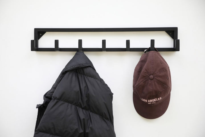 Minimalist Wall Hooks Rack | Modern Metal Coat Hanger