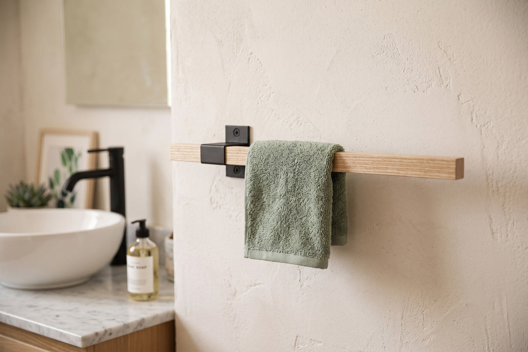 Wall-Mounted Towel Rail – Bathroom Storage Solution