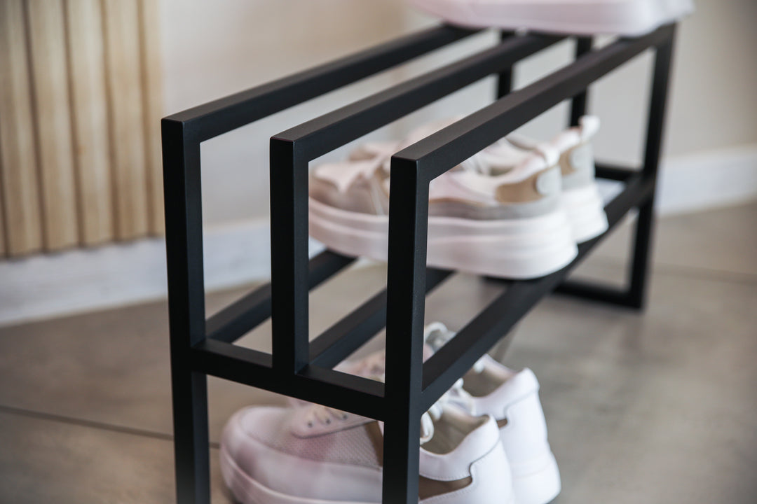 Rust-resistant-steel-shoe-organizer-perfect-for-home-or-office
