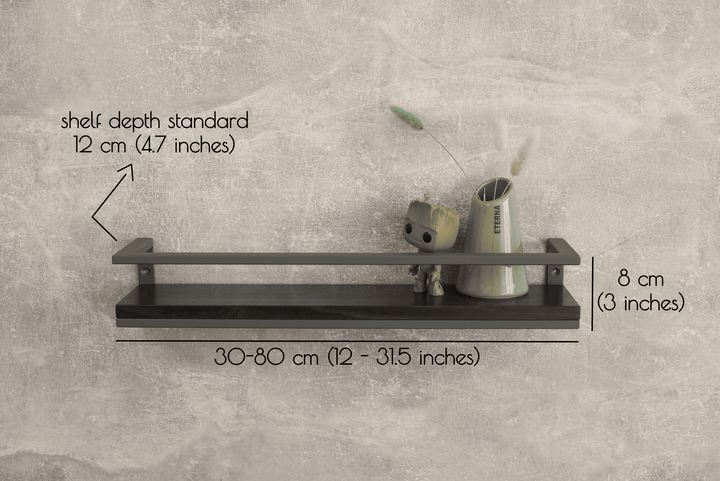 Livingroom decor shelf - Rustic & Iron Floating Shelf