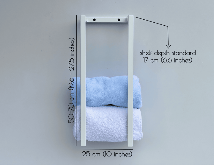 Metal Towel Rack for Bathroom – Rustic & Practical