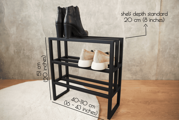 Entryway Metal Open Shoe Rack for Home Interior