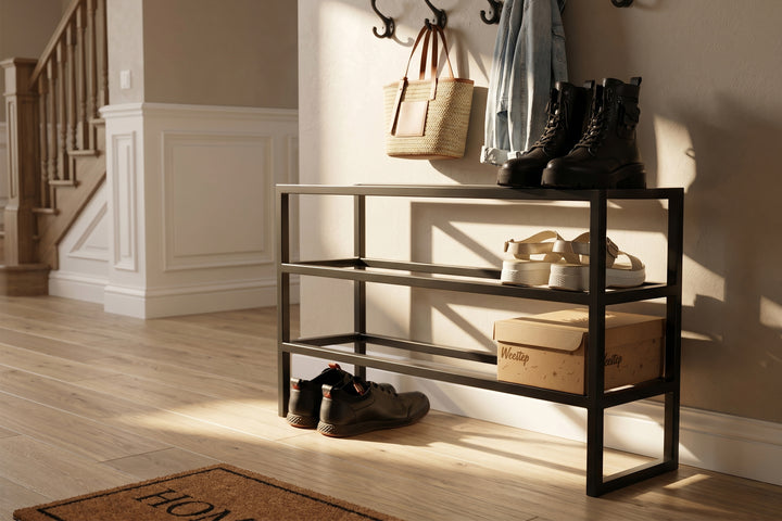 Metal Shoe Industrial Rack - 3tier Shoe Storage
