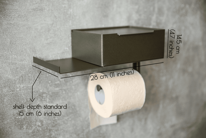 Dual Toilet Paper Holder – Extra Storage Built In