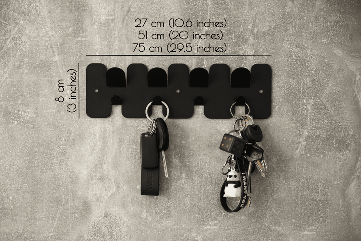 Loft Metal Key Hanger - Wall Mounted Metal Key Holder