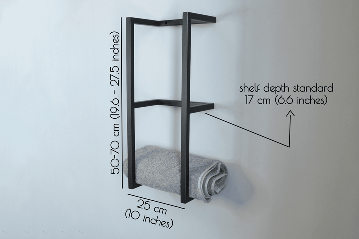 Sleek Metal Towel Rack – Bathroom Towel Holder
