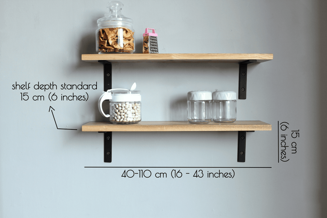 Two Wall Kitchen Shelves - Storage Organization