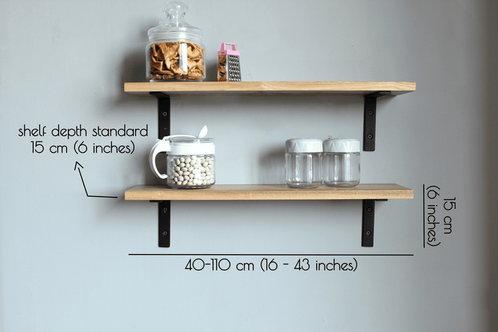 Two Wall Kitchen Shelves - Storage Organization
