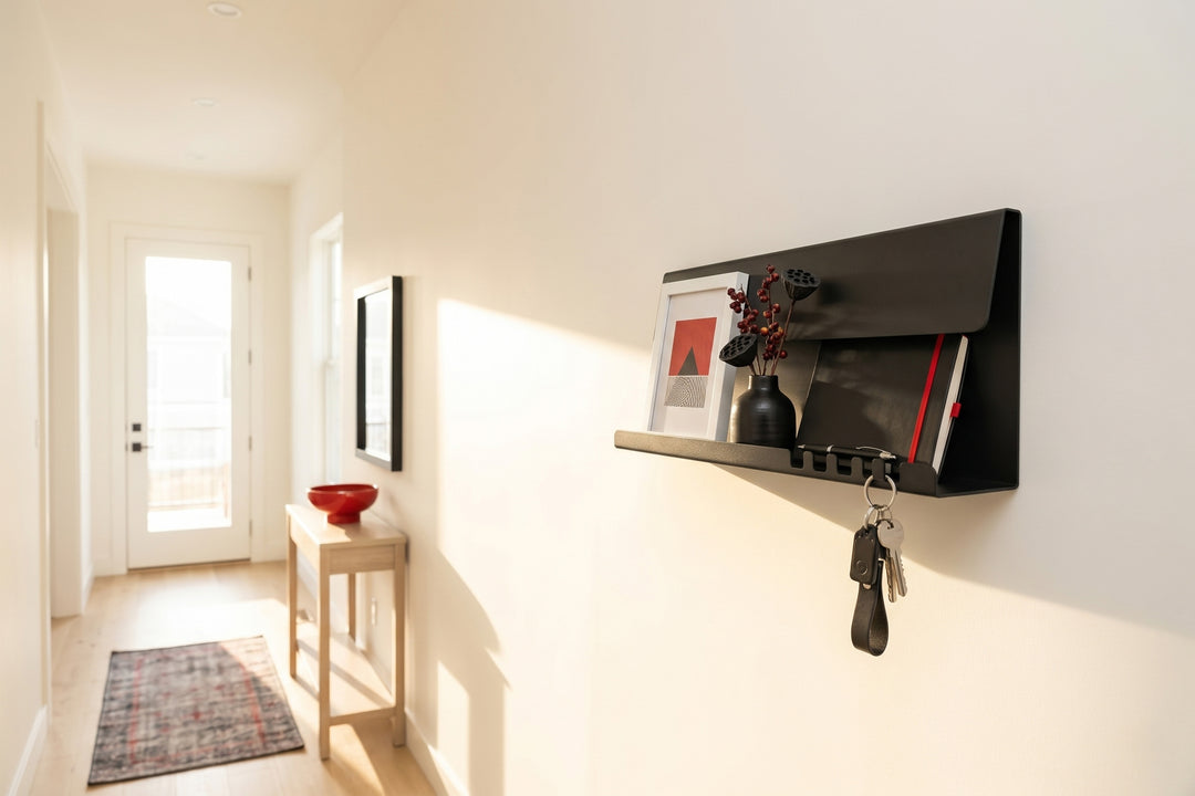 Steel Key Holder for Wall - Metal Key Shelf