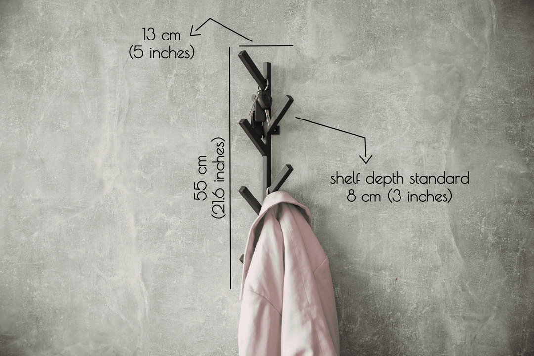 Wall Organizer with Metal Hooks - Ideal For Use