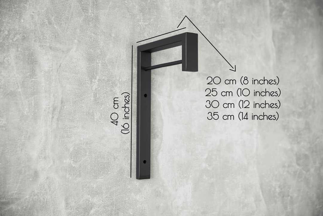 Minimalist Steel Hook - Industrial Wall-Mounted Hook Shelf