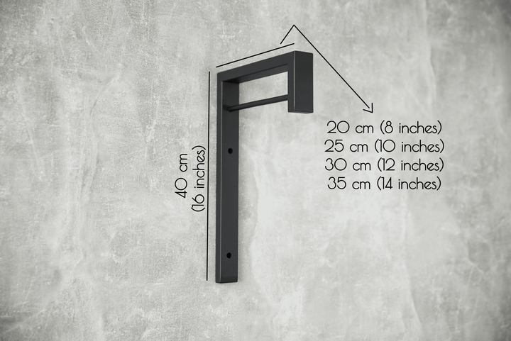 Minimalist Steel Hook - Industrial Wall-Mounted Hook Shelf