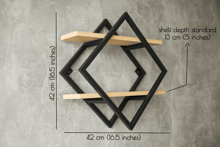 Handcrafted Wood & Metal Shelf – Stylish & Functional