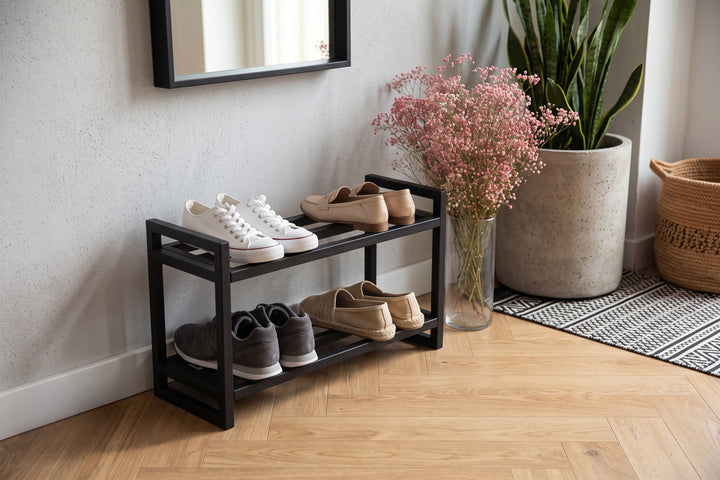Compact Shoe Shelf for Small Spaces - Durable Organizer