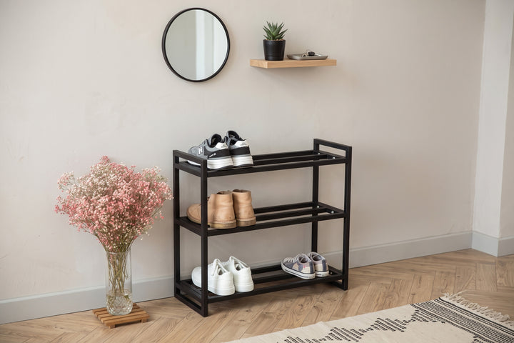 Modern Metal Shoe Rack - Multi-Tier Metal Shoe Organizer