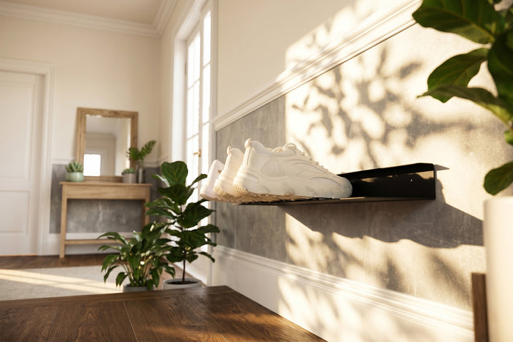 Wall-Mounted Shoe Rack – Space-Saving Sneaker Holder