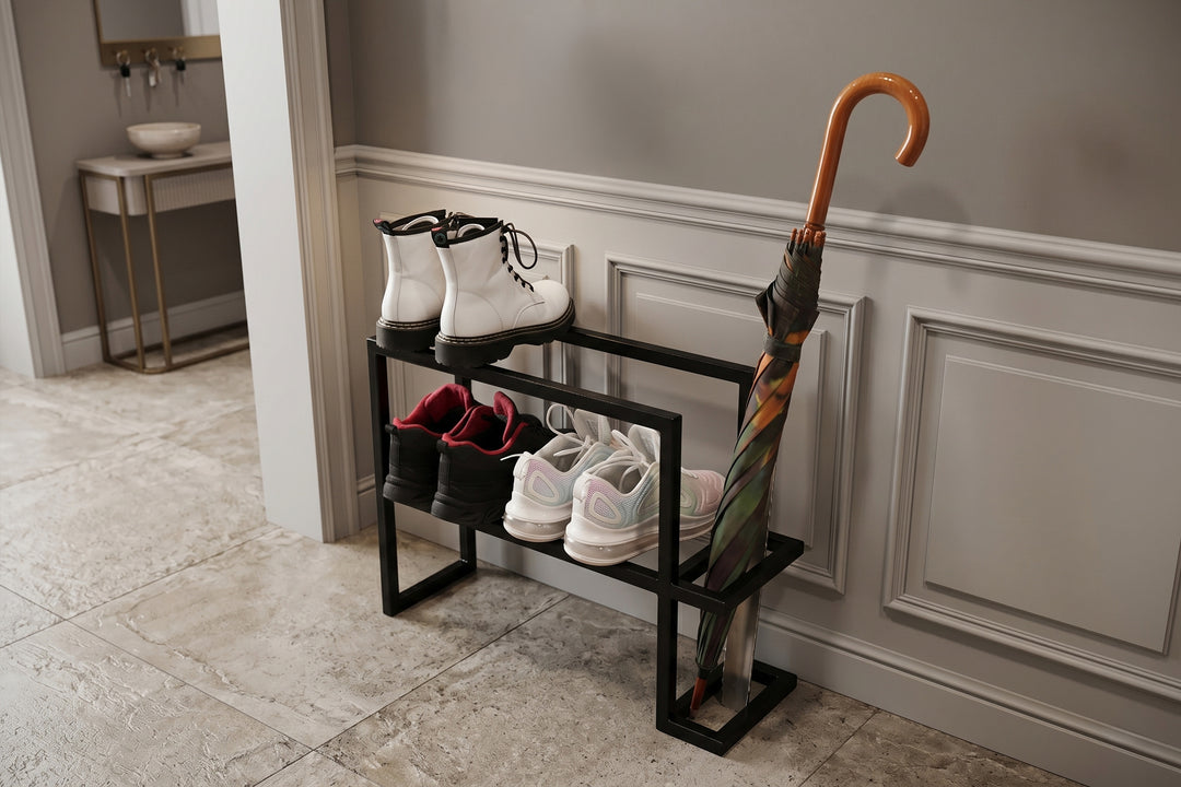 Hallway Shoe Storage With Umbrella Stand