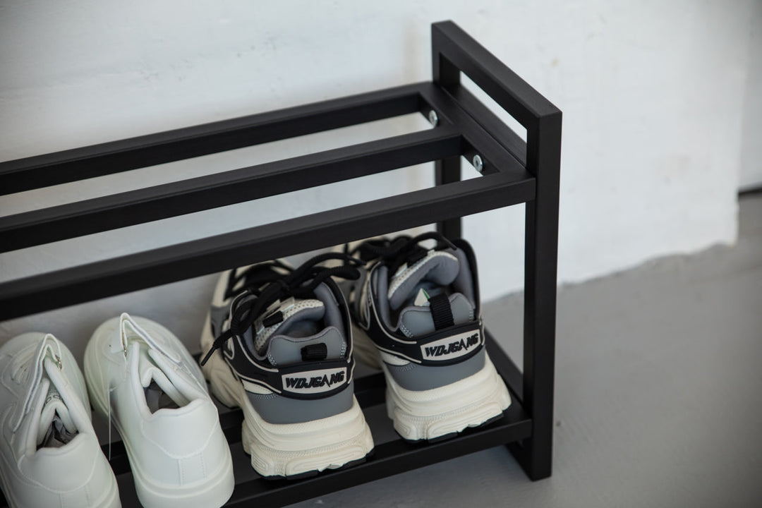 Small-shoe-shelf-fitting-neatly-in-a-narrow-hallway