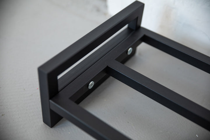 Rustic-industrial-shoe-rack-with-metal-shelves-and-frame