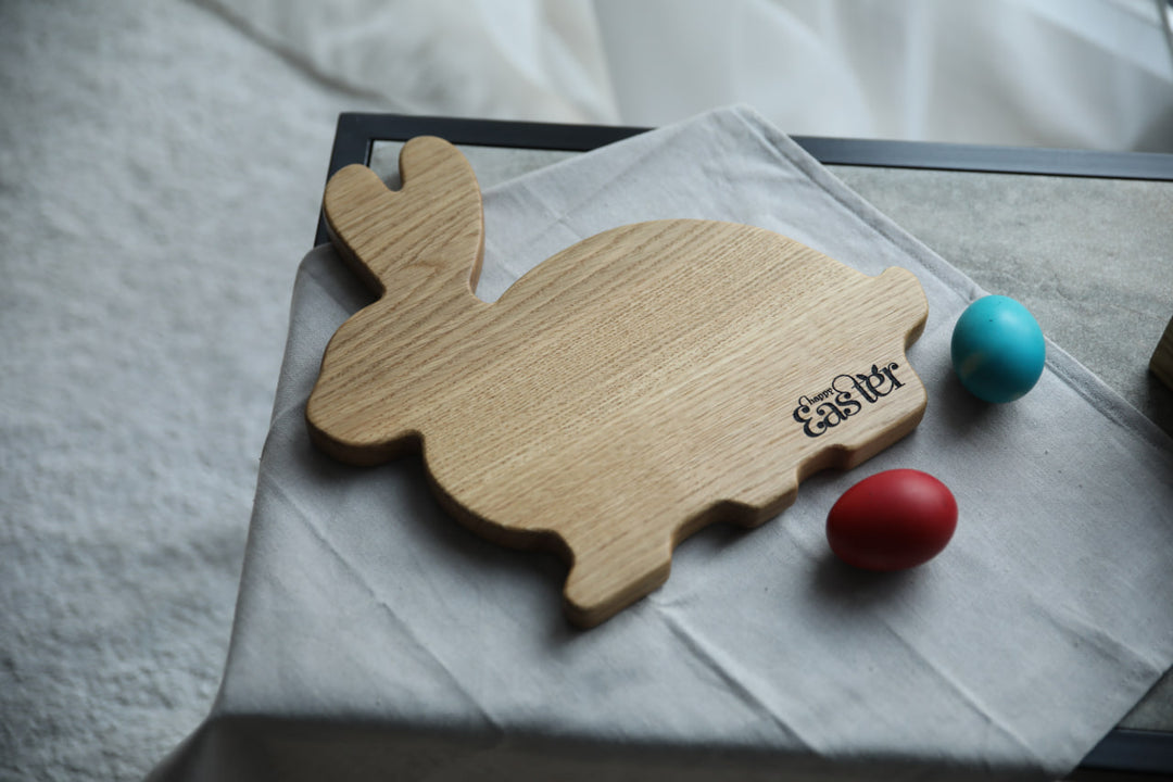 Easter Wooden Cake Stand - Engraving Serving Board