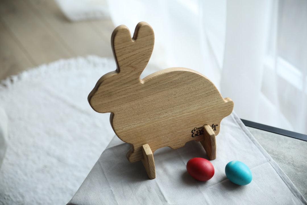 Easter Wooden Cake Stand - Engraving Serving Board