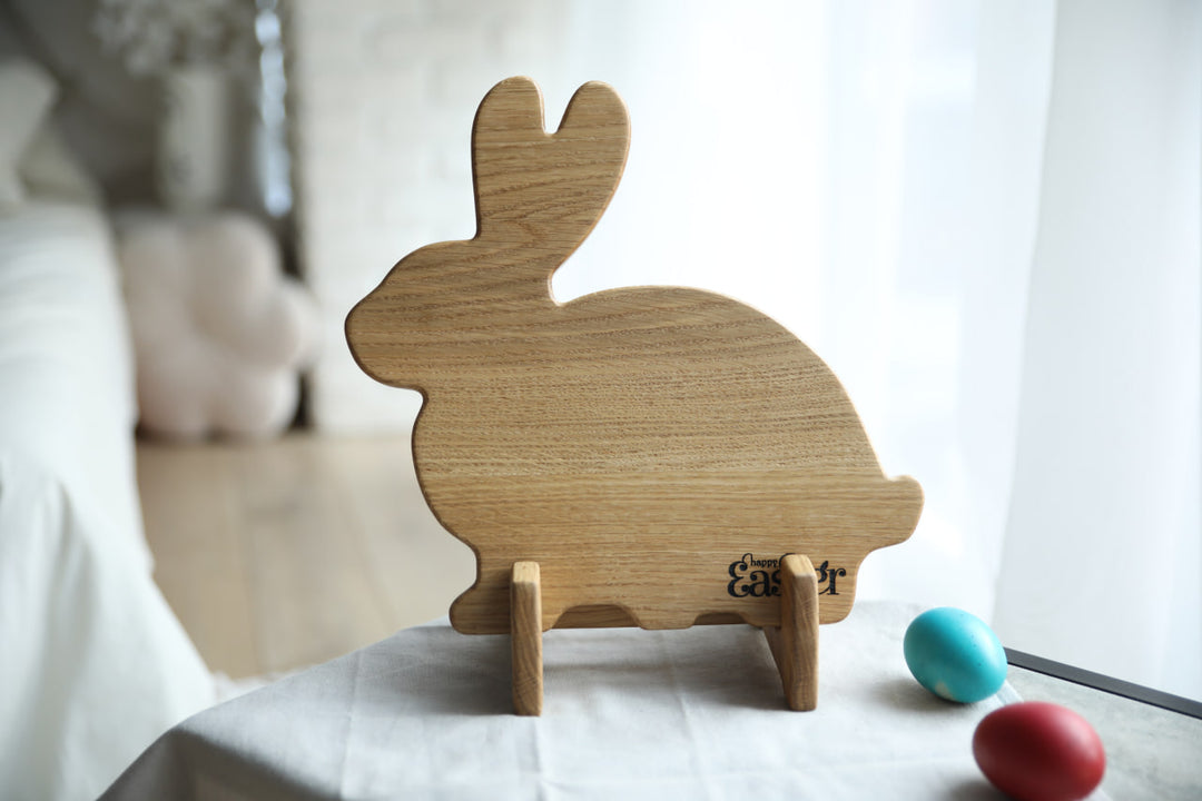 Easter Wooden Cake Stand - Engraving Serving Board
