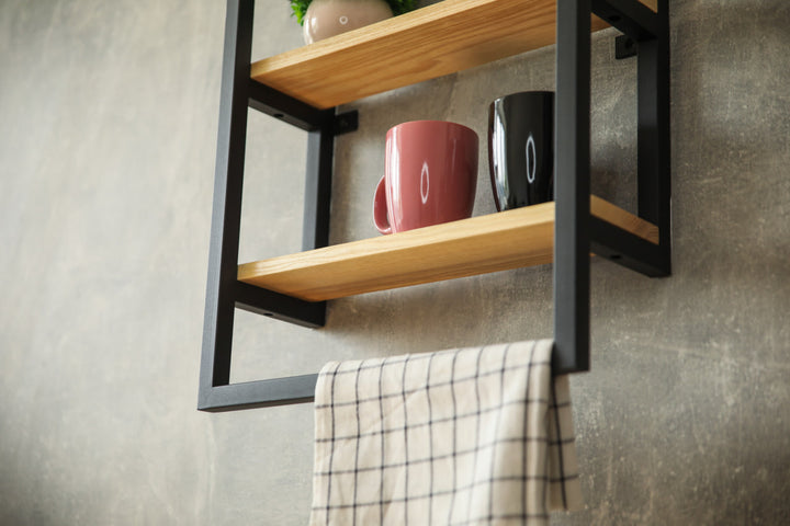 Modern-Wall-Mounted-Shelf–Sleek-shelf-with-a-towel-holder-ideal-for-kitchens-bathrooms-or-living-spaces