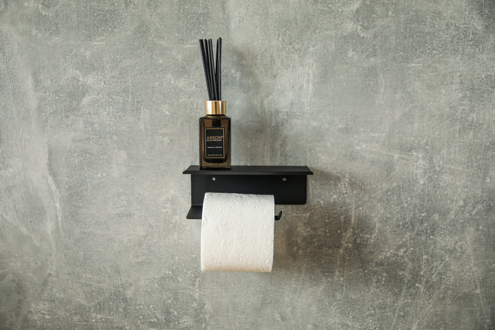 Industrial-style-metal-toilet-paper-holder-with-powder-coated-finish