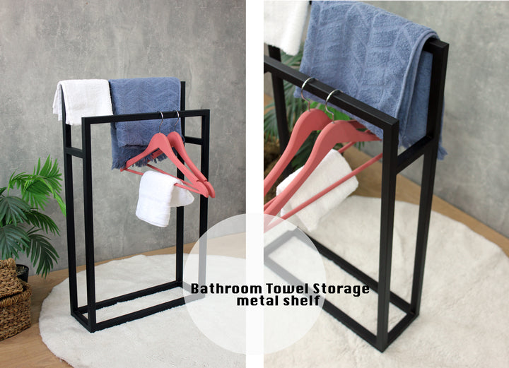 freestanding-towel-rack-with-multiple-bars-for-hanging-towels