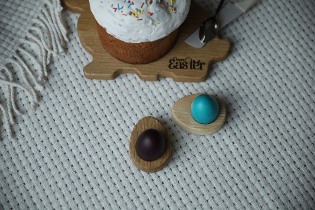 Rustic Wooden Egg Stand - Easter Decoration