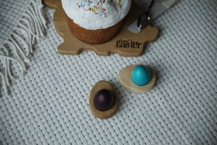 Rustic Wooden Egg Stand - Easter Decoration