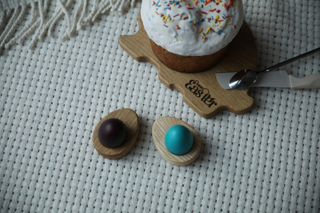 Rustic Wooden Egg Stand - Easter Decoration