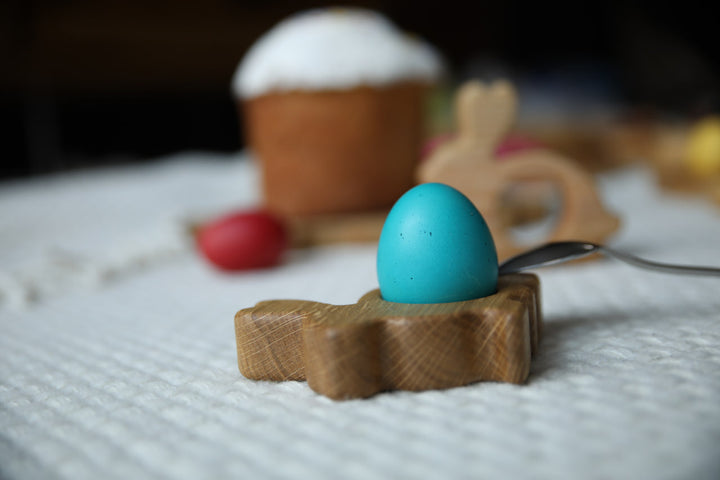 Handmade Easter Egg Display – Natural Wood