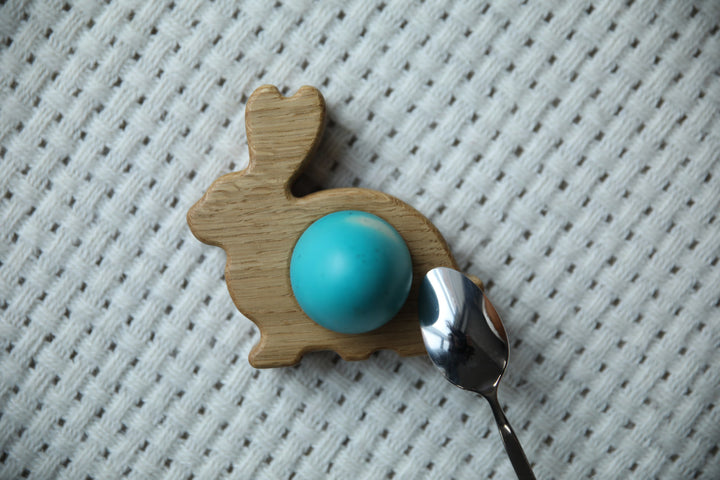 Handmade Easter Egg Display – Natural Wood
