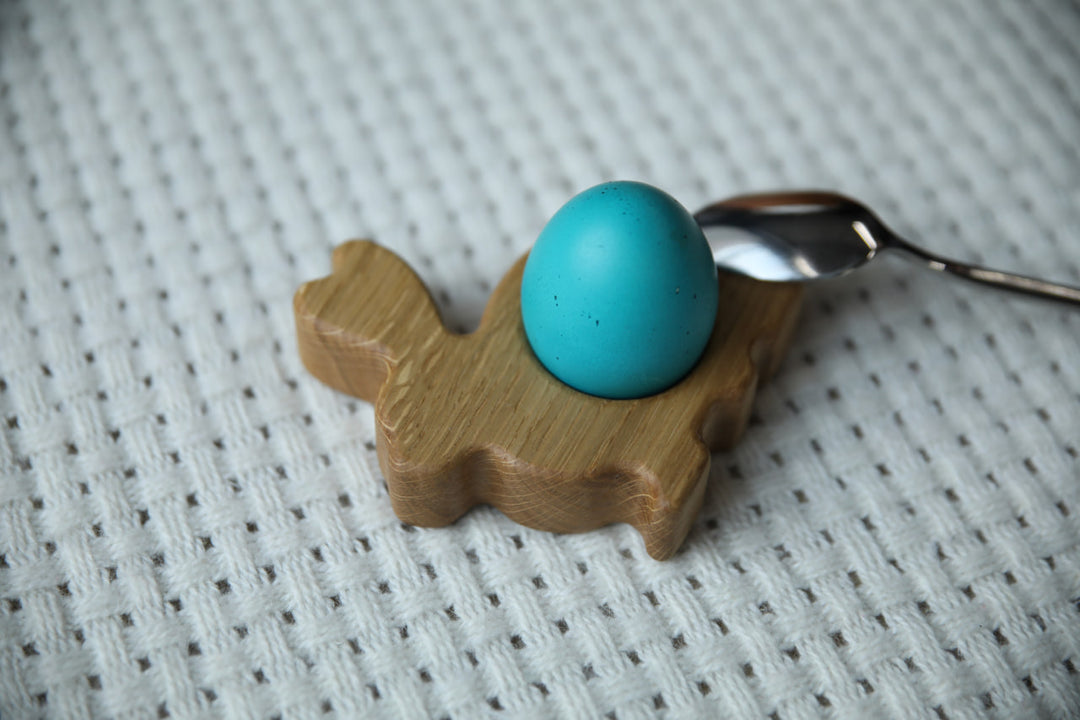 Handmade Easter Egg Display – Natural Wood