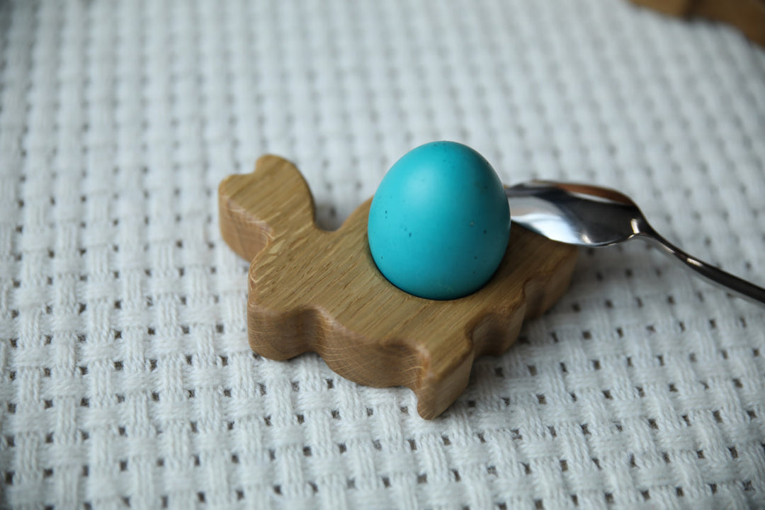 Handmade Easter Egg Display – Natural Wood