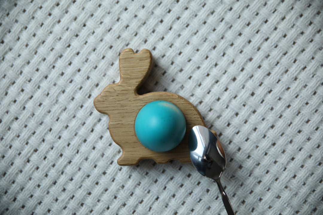 Handmade Easter Egg Display – Natural Wood