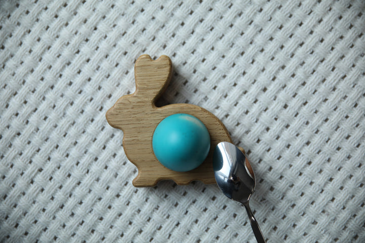 Handmade Easter Egg Display – Natural Wood