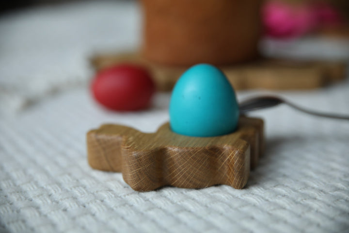 Handmade Easter Egg Display – Natural Wood