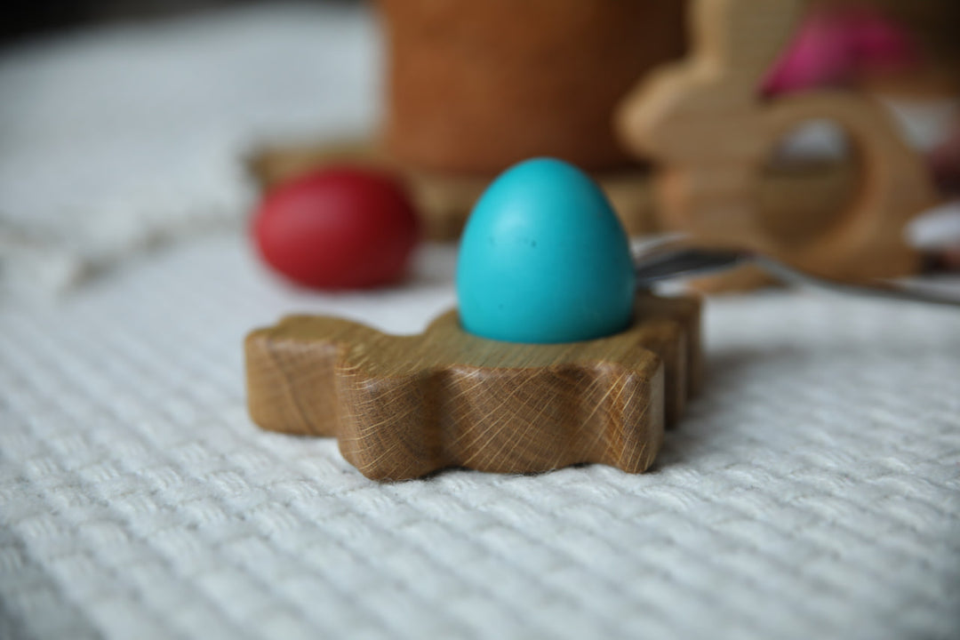 Handmade Easter Egg Display – Natural Wood