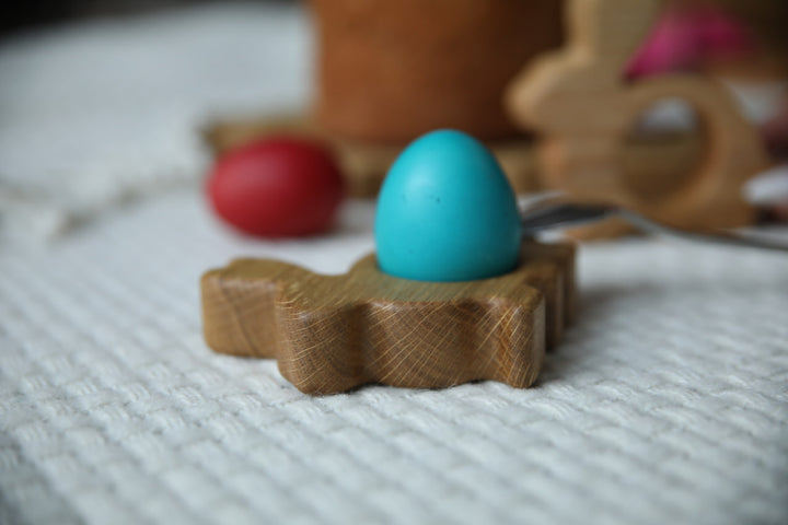 Handmade Easter Egg Display – Natural Wood