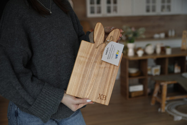 Wooden Serving Cutting Board - Easter Decor
