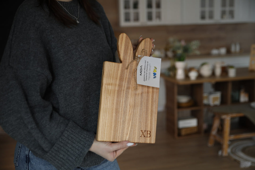Wooden Serving Cutting Board - Easter Decor