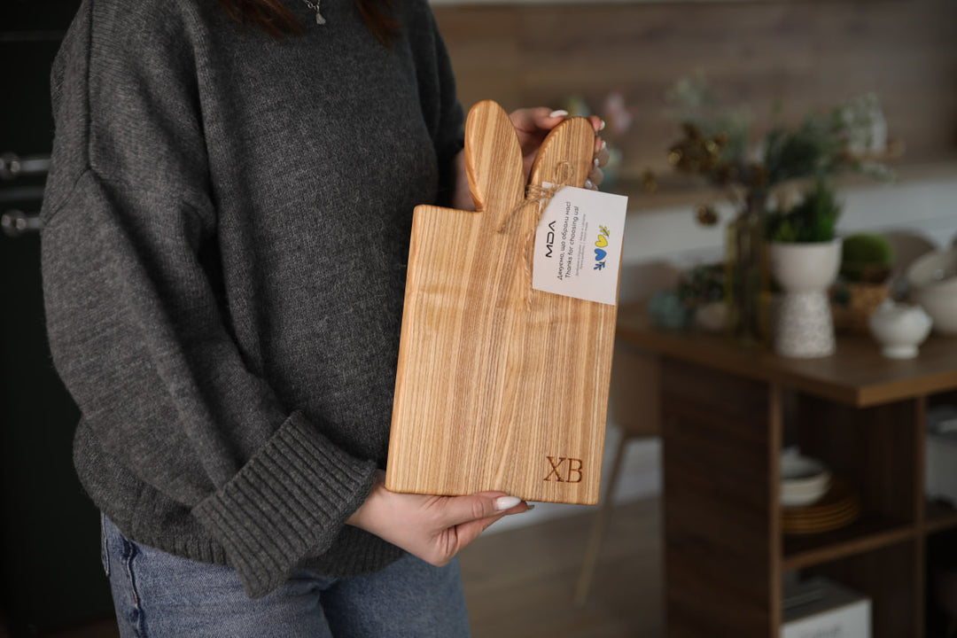 Wooden Serving Cutting Board - Easter Decor