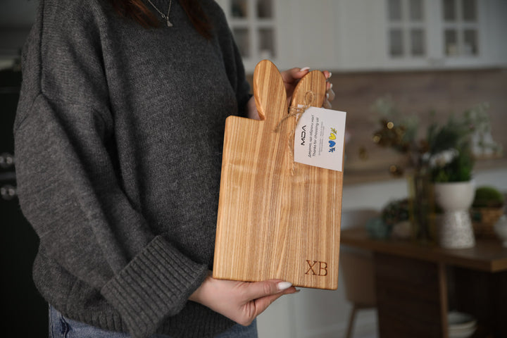 Wooden Serving Cutting Board - Easter Decor