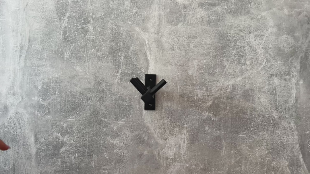 Industrial Wall-Mounted Metal Coat Rack