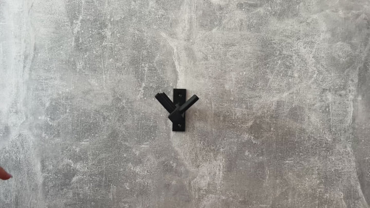 Industrial Wall-Mounted Metal Coat Rack