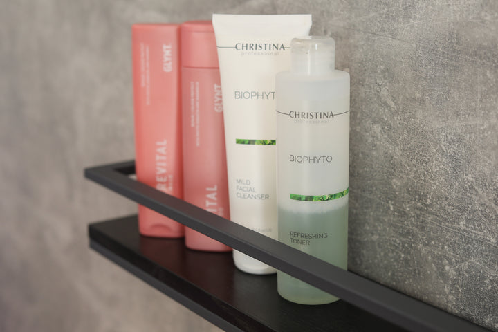 Metal & Wood Bathroom Shelf – Stylish & Durable Storage